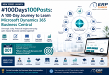 #100Days100Posts: A 100-Day Journey to Learn Microsoft Dynamics 365 Business Central